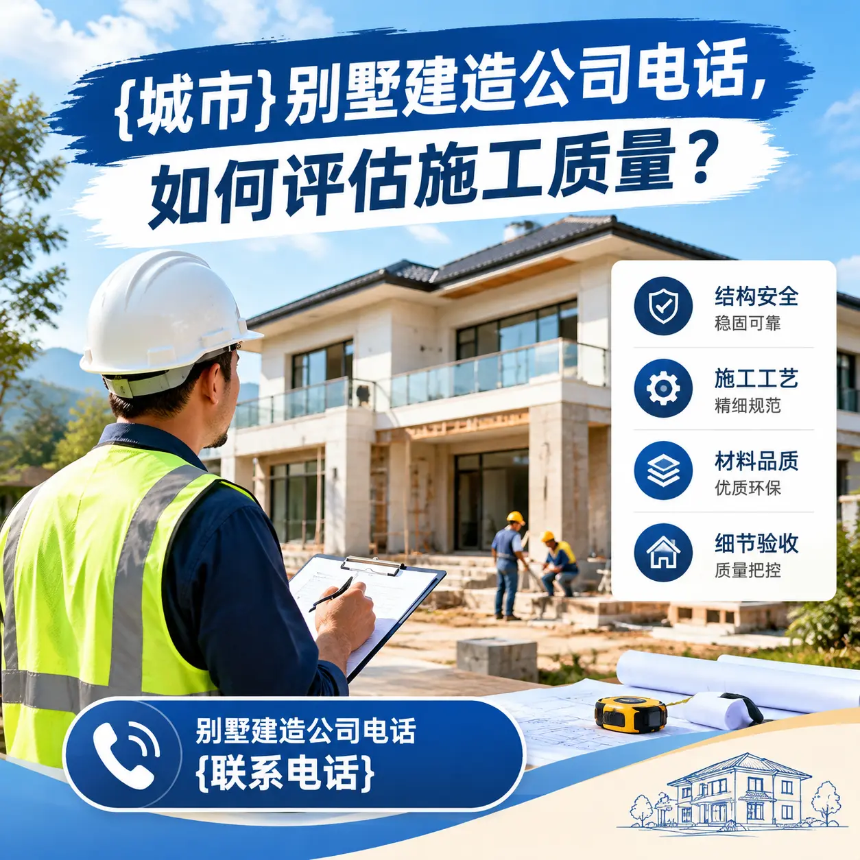 织金别墅建造公司电话，如何评估施工质量？