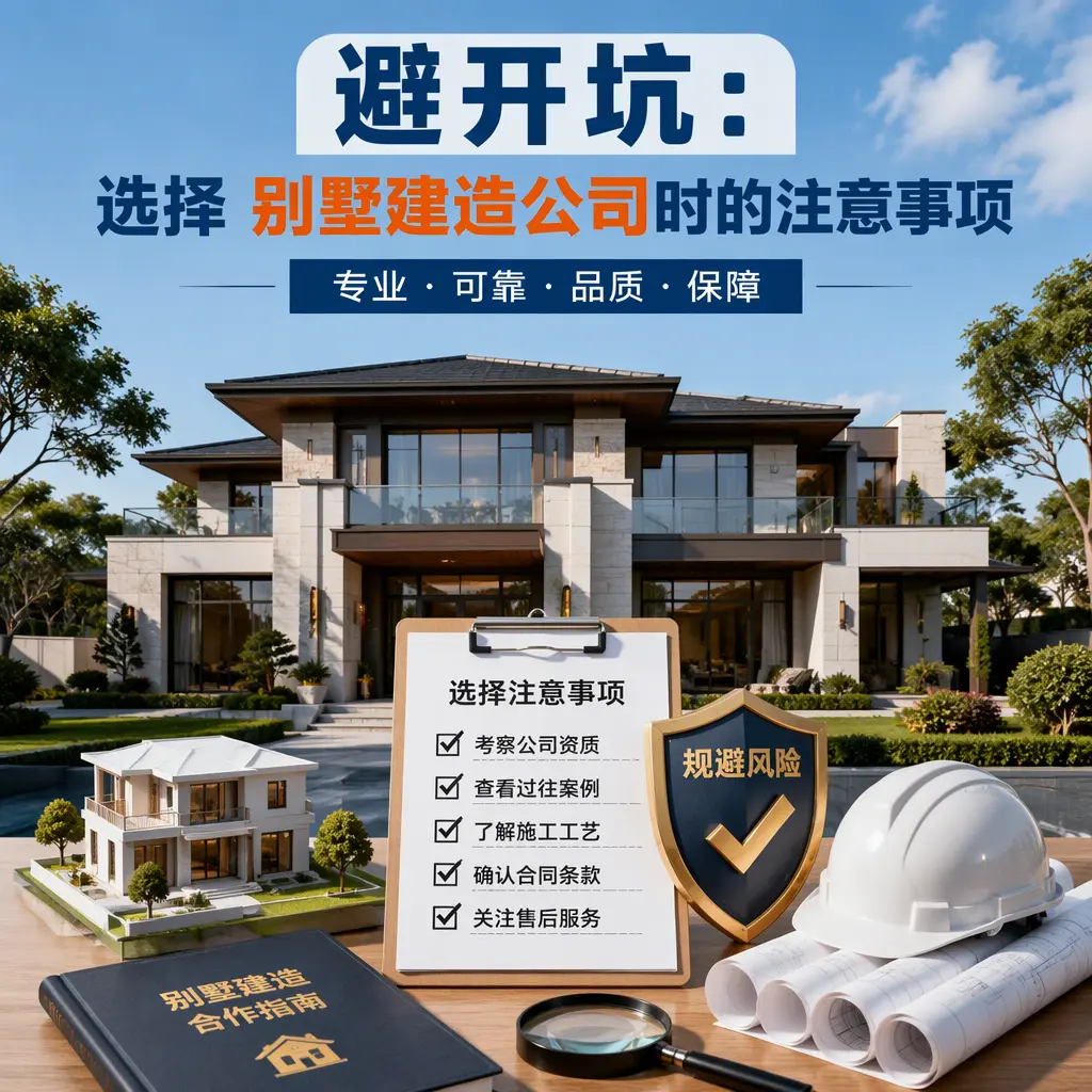 避开坑:选择 织金 别墅建造公司时的注意事项