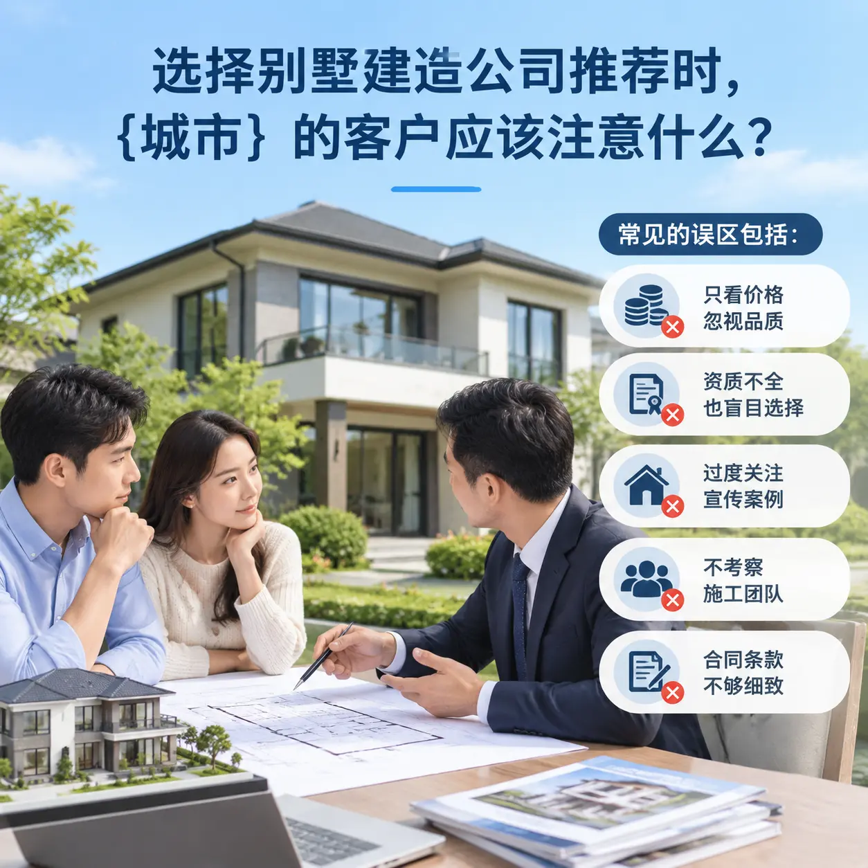 选择别墅建造公司推荐时，织金 的客户应该注意什么？