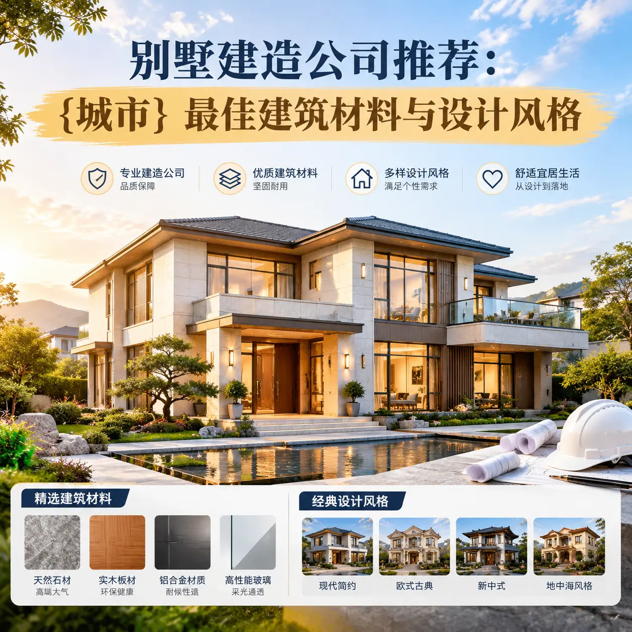 别墅建造公司推荐: 织金 最佳建筑材料与设计风格