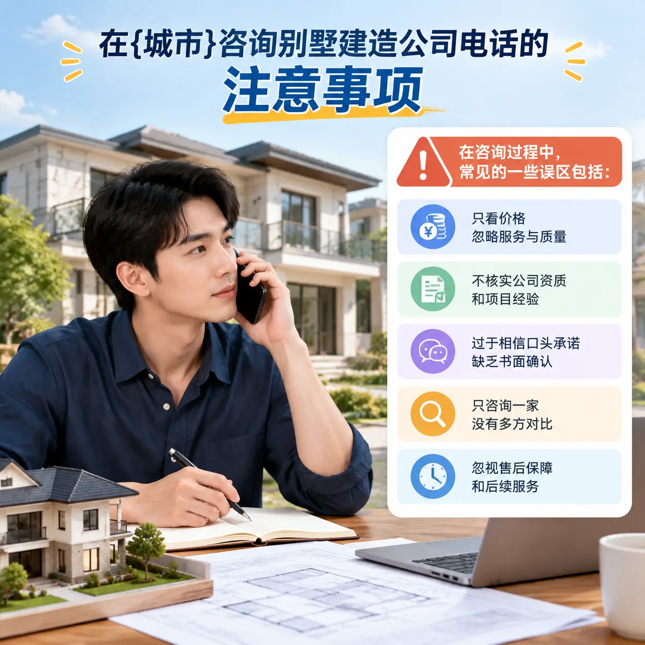 在织金咨询别墅建造公司电话的注意事项