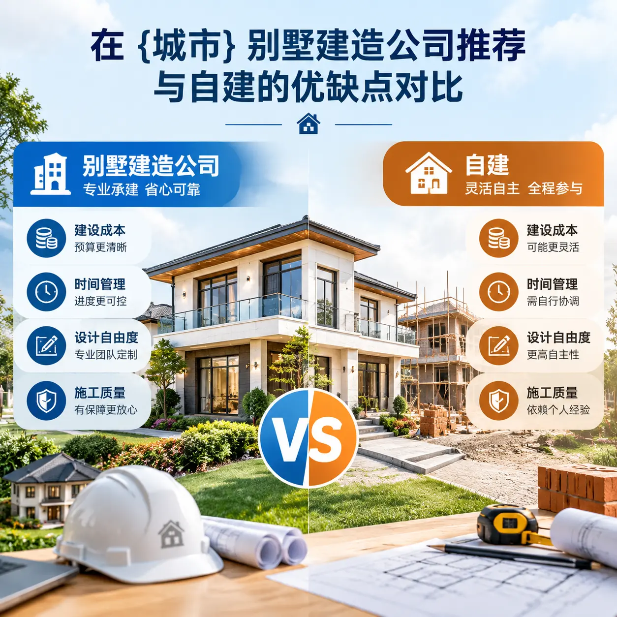 在 织金 别墅建造公司推荐与自建的优缺点对比